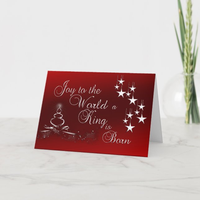 Christmas Greeting Card/Joy to the World Holiday Card (Front)