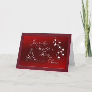 Christmas Greeting Card/Joy to the World Holiday Card