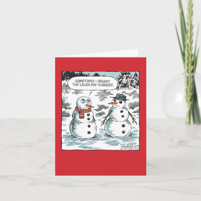 Christmas Greeting Card - Laser Eye Surgery (Front)