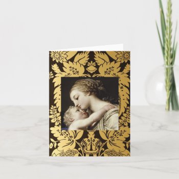 Christmas Greeting Card Madonna And Child by SharCanMakeit at Zazzle