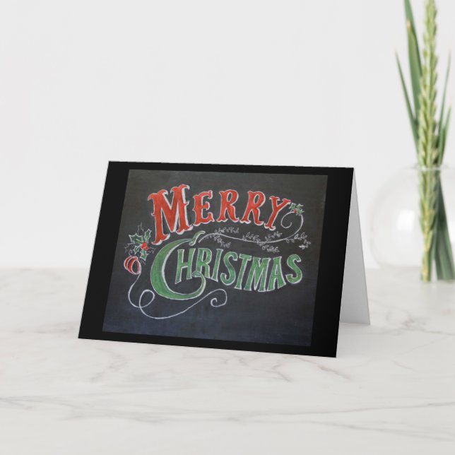 Christmas Greeting Card/Merry Christmas Holiday Card (Front)
