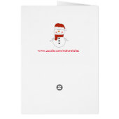 Christmas Greeting Card/Snowman (Back)
