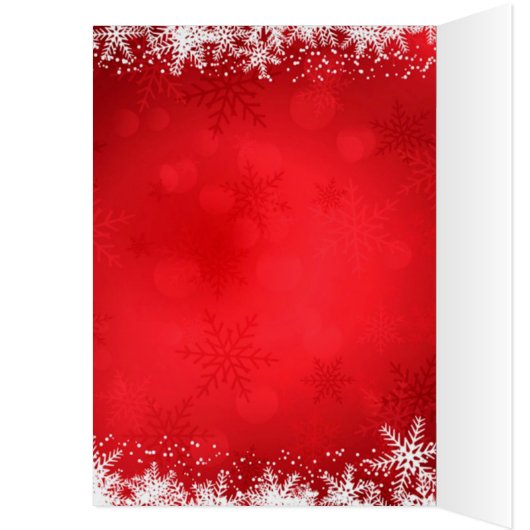 Christmas Greeting Card/Snowman (Inside (Left))