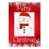 Christmas Greeting Card/Snowman (Front)