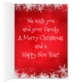 Christmas Greeting Card/Snowman (Inside (Right))