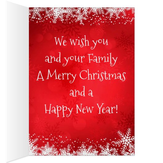 Christmas Greeting Card/Snowman (Inside (Right))