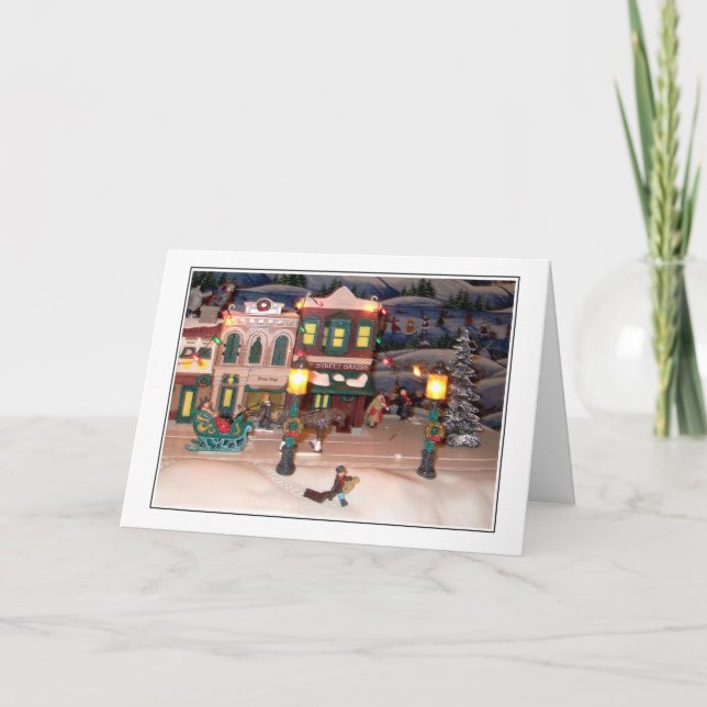 Christmas Greeting Card - Vintage Village (Front)