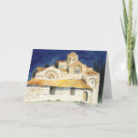 Christmas greeting card with a Church image