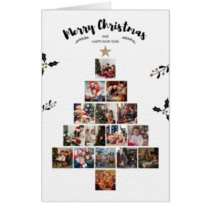 Christmas greeting card with customizable photos