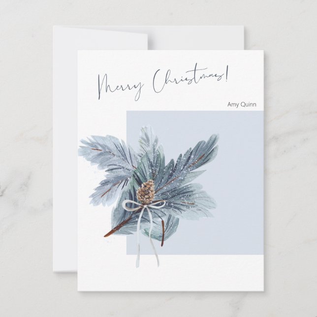 Christmas Greeting Card with Minimal Design & Text (Front)