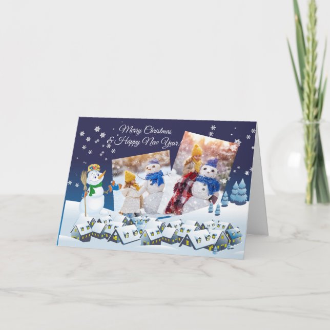 Christmas greeting card with photo (Front)