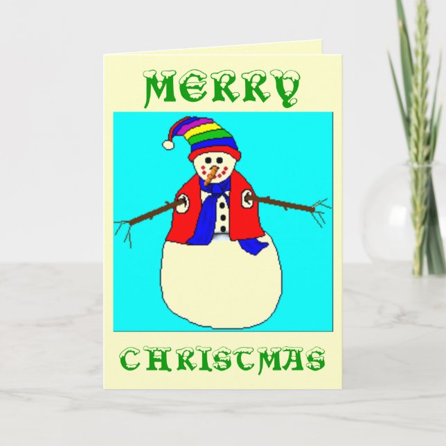 CHRISTMAS GREETING CARDS - SNOWMEN - FUNNY - XMAS (Front)