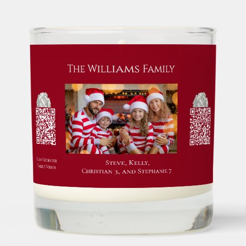 Christmas Greeting_Family Photo_Videos Or Music_ Scented Candle