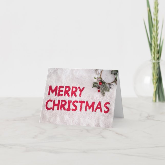 CHRISTMAS GREETING "GNOME STYLE" AND SO CUTE! CARD (Front)