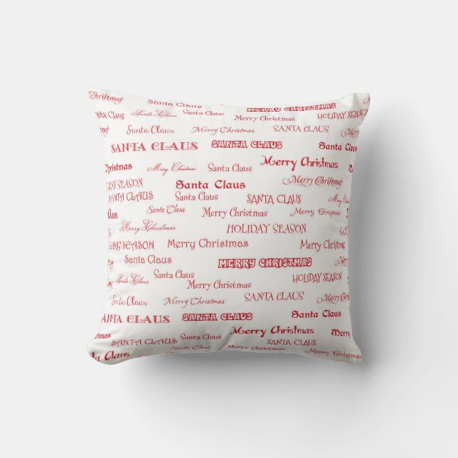 Christmas Greeting Pillow (Front)
