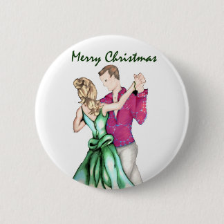 Christmas Greeting Pinback Button