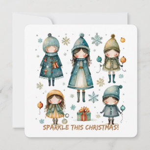 Christmas Greeting Postcard