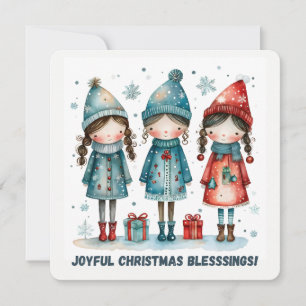 Christmas Greeting Postcard