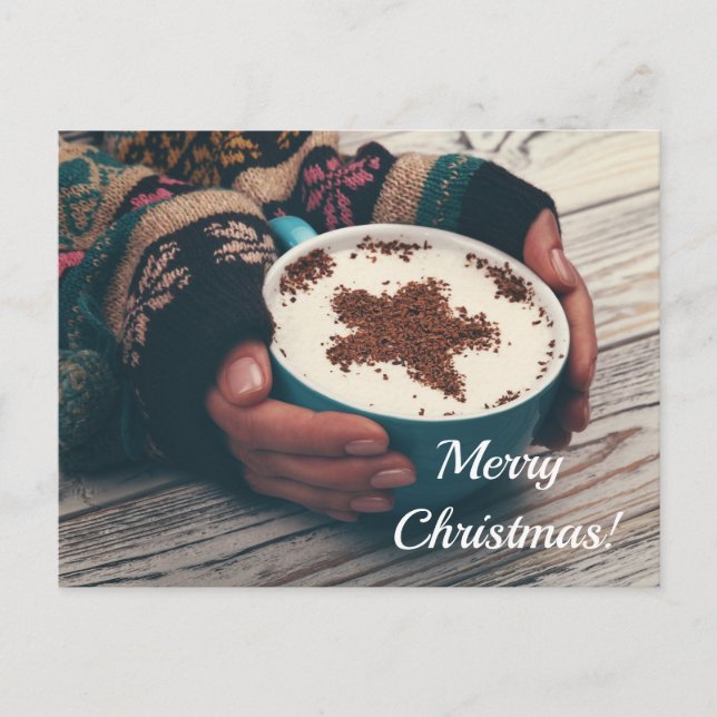 Christmas greeting postcard template (Front)