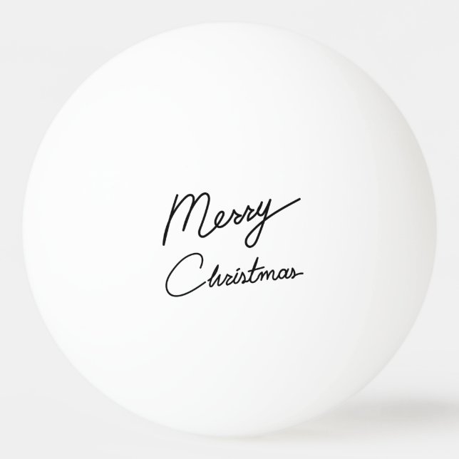 Christmas greeting sticker typography, ink button ping pong ball (Front)