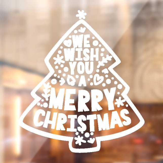 Christmas Greeting Window Decal (Sheet 2)
