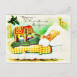 Christmas Greeting With An Elephant Holiday Postcard at Zazzle