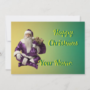 Christmas Greeting with beautiful party Holiday Card