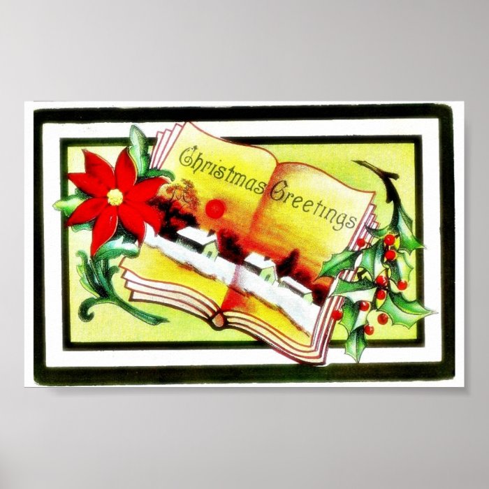 Christmas greeting with bible print