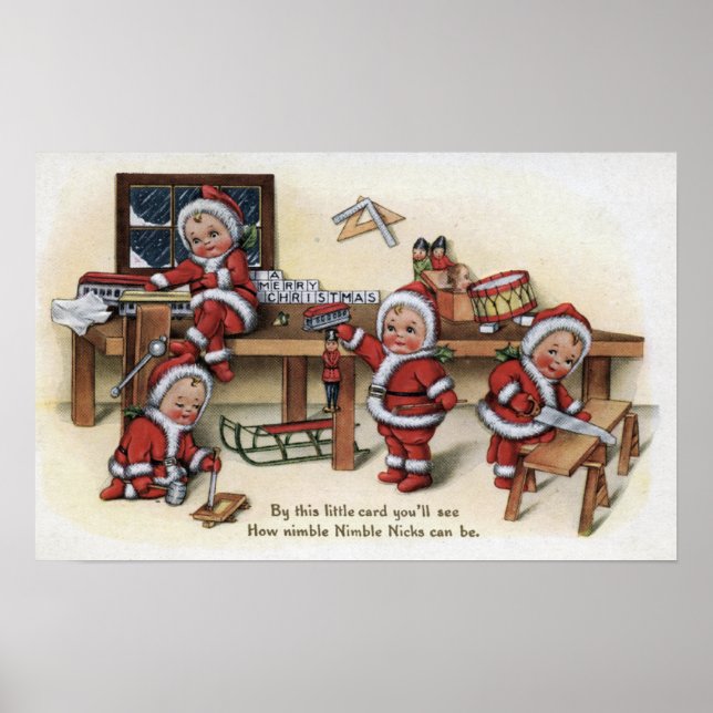 Christmas GreetingLittle Kids Poster (Front)