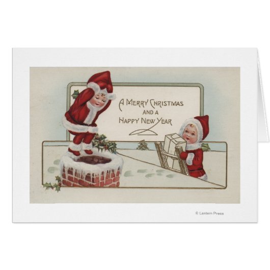 Christmas GreetingLittle KidsChimney (Front Horizontal)
