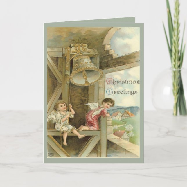 Christmas Greetings 3 Holiday Card (Front)