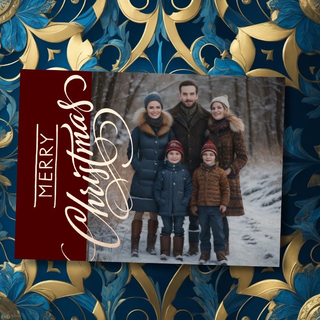 Christmas Greetings and Your Photo Foil Holiday Card (Creator Uploaded)