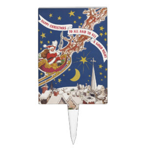 Christmas Greetings        Cake Topper