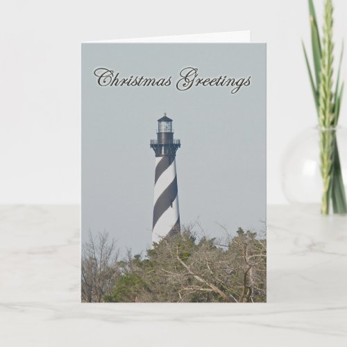 Christmas Greetings _ Cape Hatteras Lighthouse Holiday Card