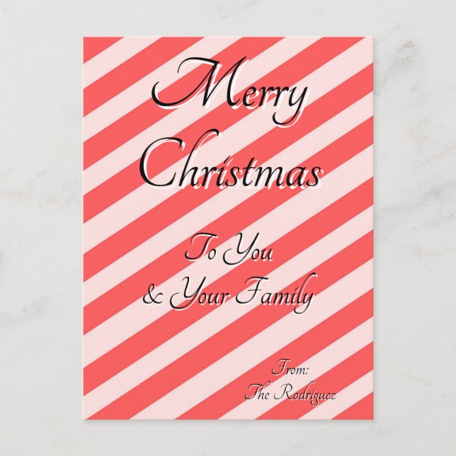 CHRISTMAS GREETINGS CARD (Front)