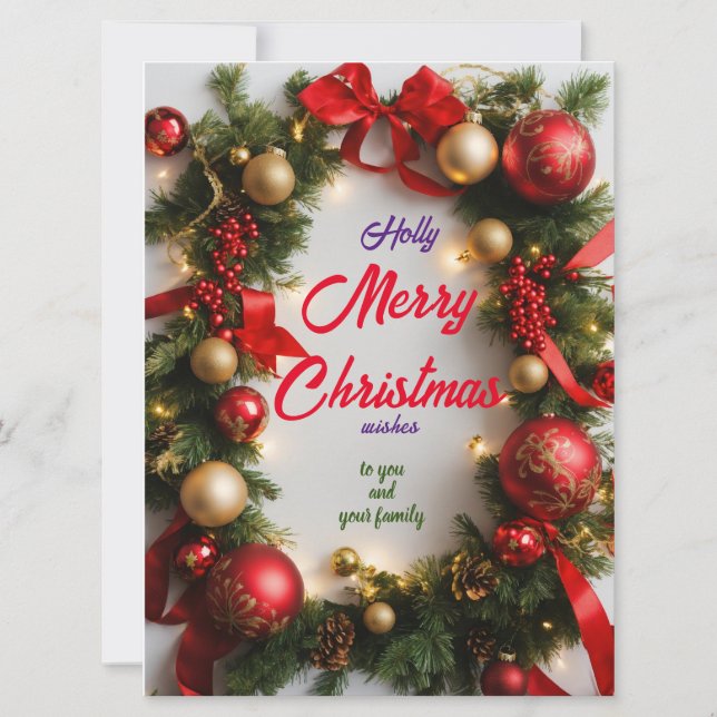 Christmas greetings card (Front)