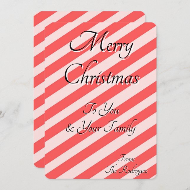 CHRISTMAS GREETINGS CARD (Front/Back)