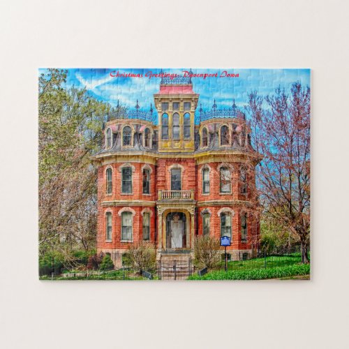 Christmas Greetings_ Davenport Iowa Jigsaw Puzzle