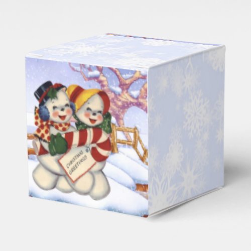 Christmas Greetings Favor Boxes