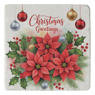 Christmas Greetings, Festive, Trivet