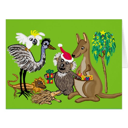 Christmas greetings from Australia Cards (Front Horizontal)