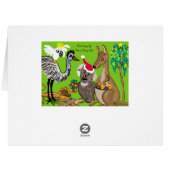 Christmas greetings from Australia Cards (Back Horizontal)