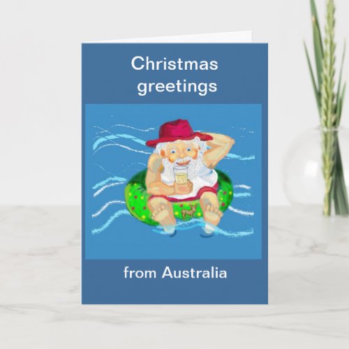 Christmas greetings from Australia Holiday Card