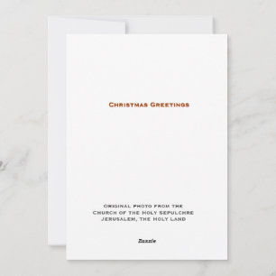 Christmas Greetings from Jerusalem Holiday Card