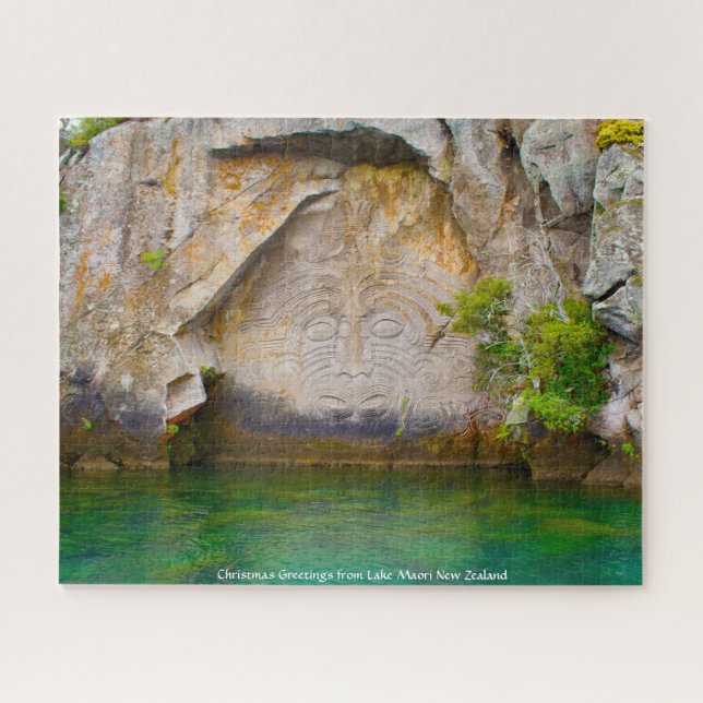 Christmas Greetings from Lake Maori New Zealand Jigsaw Puzzle (Horizontal)