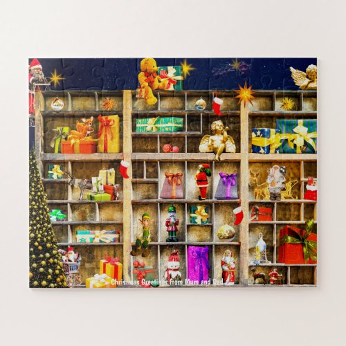 Christmas Greetings from Mum and Dad Jigsaw Puzzle