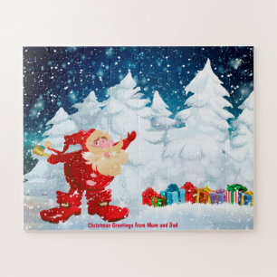 Christmas Greetings from Mum and Dad Jigsaw Puzzle