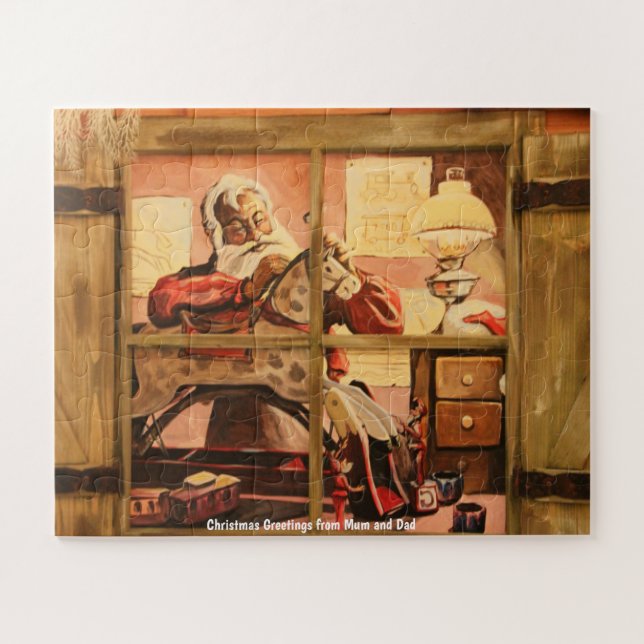 Christmas Greetings from Mum and Dad Jigsaw Puzzle (Horizontal)