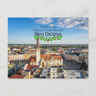 Christmas Greetings from Olomouc, Czech Republic Postcard