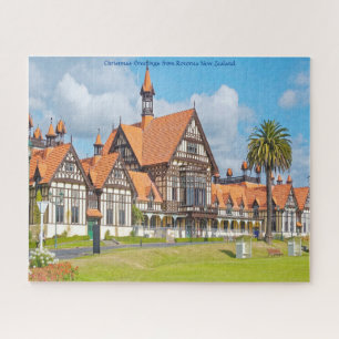 Christmas Greetings from Rotorua New Zealand Jigsaw Puzzle